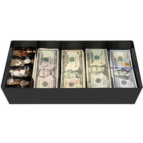 metal 5 bill cash box amazont|Amazon.com : Nadex Lockable Metal 5 Compartment Currency .